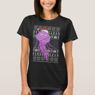 Camiseta Estilo Suave Feio Luzes Xmas Papais noeis Água-Viv
