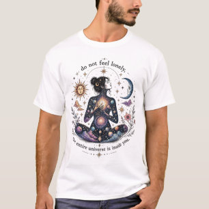 Camiseta Estilo Tatuagem Universo Dentro de Você