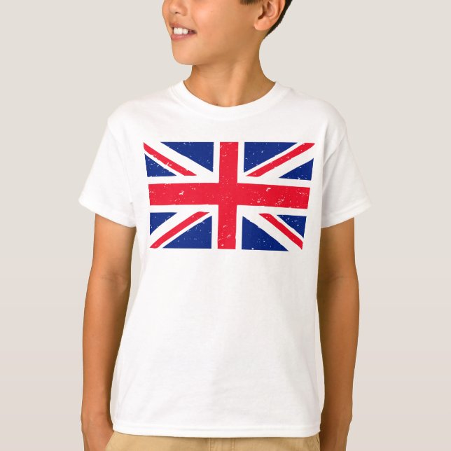 Camiseta Estilo Union Jack do Grunge (Frente)