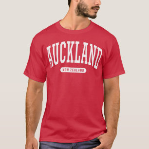 Camiseta Estilo Universitário Auckland Nova Zelândia engraç