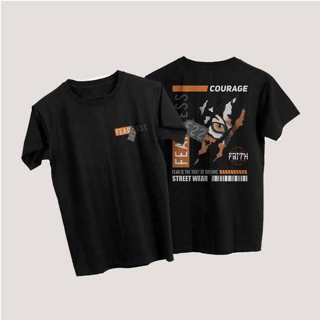 Camiseta Estilo Urbano de Rua Sem Fúria (Criador carregado)