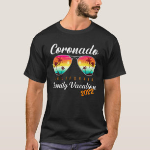 Camiseta Estilo Vaga Familiar de Óculos Solares Califórnia