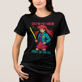 Camiseta Estilo Vaporwave do Anime 90s Retroativo
