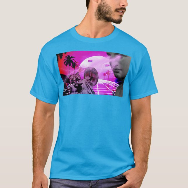 Camiseta Estilo Vaporwave Synthwave Retro Anos 80 (Frente)