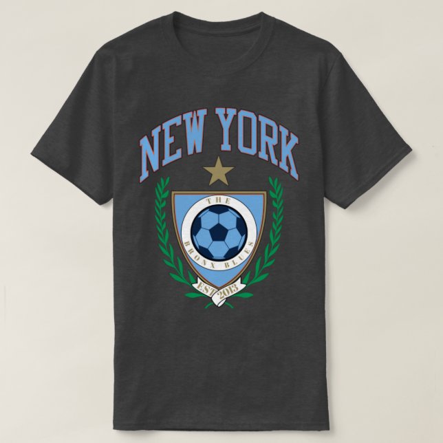 Camiseta Estilo Varsity Nova York (Frente do Design)