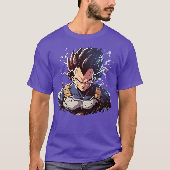 Camiseta estilo vegeta engraçado (Frente)