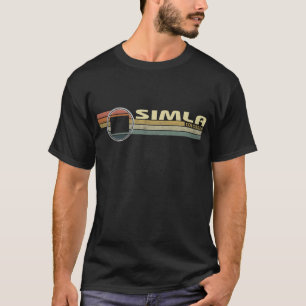 Camiseta Estilo Vintage 1980s SIMLA, CO