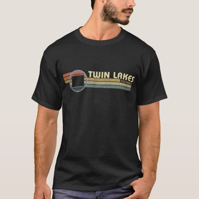 Camiseta Estilo Vintage 1980s TWIN LAKES, CO (Frente)