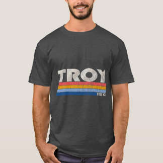 Camiseta Estilo Vintage 70s 80s Troy NY Premium