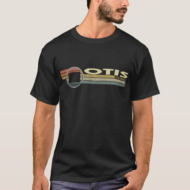 Camiseta Estilo Vintage dos anos 80 OTIS, CO (Frente)