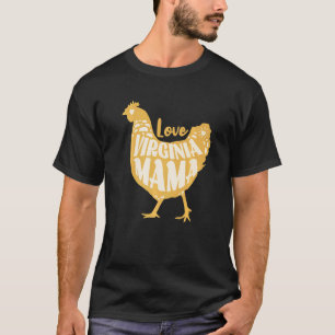 Camiseta Estilo Vintage Fazenda de Frango Fofa Amor Virgini