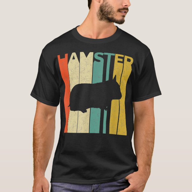 Camiseta Estilo Vintage Hamster Retro Hamster Animal Hamste (Frente)