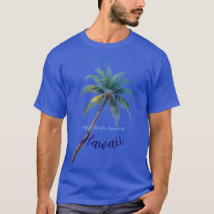 Camiseta Estilo Vintage Havaiano Viagem Honolulu Mar Azul