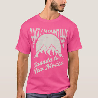 Camiseta Estilo Vintage Montanhas Rochosas Sunset Canadá Pa