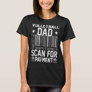 Camiseta Estilo Vintage Pai De Voleibol Para Pagamento