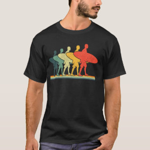 Camiseta Estilo Vintage Surfer Hearbbeat Surfing Surf de Ve