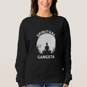 Camiseta Estilo Vintage Yoga Gangsta Espiritual
