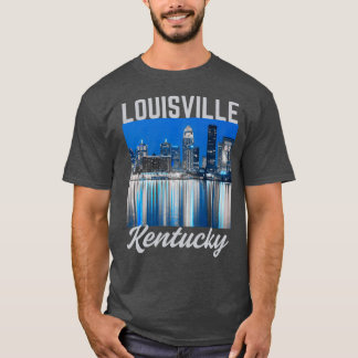 Camiseta EstiloRetro Louisville Kentucky Centro Rio Ohio