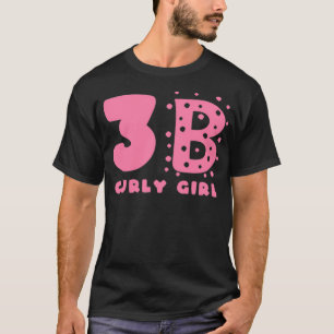 Camiseta Estilos de Cabelo de Garota Curva 3B