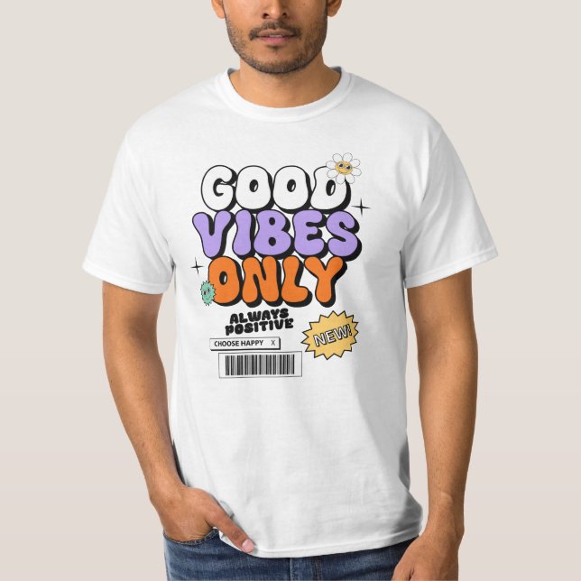 Camiseta Estilosa / Bonito Retro Cute  (Frente)