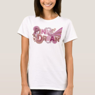 Camiseta Estilosa Rosa SONHO COR-DE-ROSA