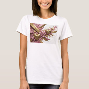Camiseta Estilosa Vermelha com ARTE ABSTRATA