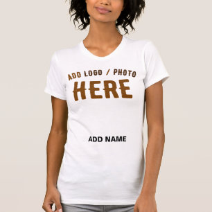 CAMISETA ESTILOSO BRANCO MODERNO PERSONALIZÁVEL VERIFICADO