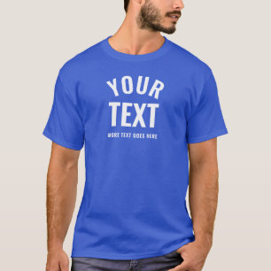 Camiseta Estiloso Moderno Azul Royal Fundo Modelo Melhor Ma
