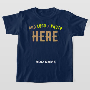 CAMISETA ESTILOSO MODERNO PERSONALIZADO AZUL MARINHA VERIFI
