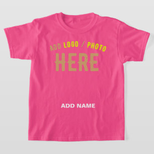 CAMISETA ESTILOSO MODERNO PERSONALIZADO WOW ROSA VERIFICADO