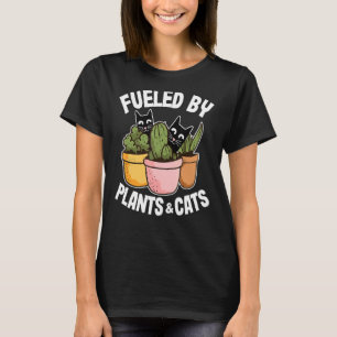 Camiseta Estimado Por Plantas Gatos Cacto Jardineiro Mãe Pl