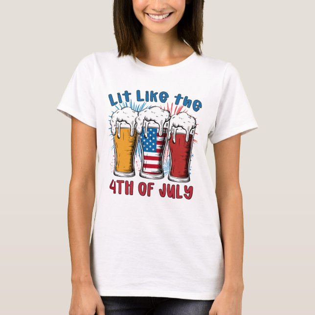 Camiseta Estive em 4 de julho (Frente)