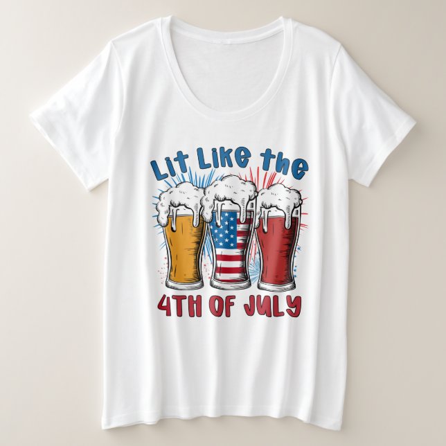 Camiseta Estive No Dia 4 De Julho (Frente do Design)