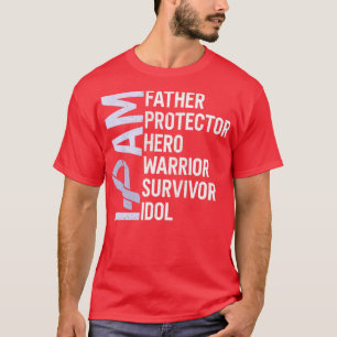 Camiseta Estômago Cancer Consciência Eu Sou Padre Herói Gue