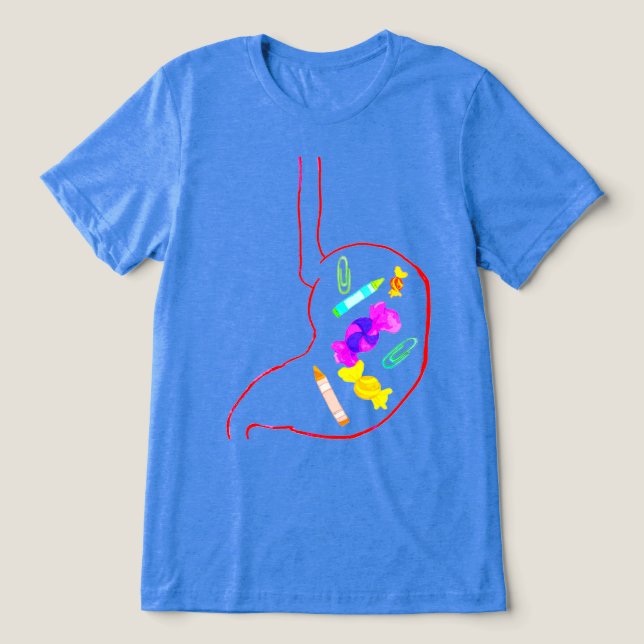 Camiseta Estômago Cheio (Design frontal)