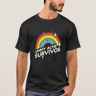 Camiseta Estômago de Sobrevivência Atmosférica Atinge o IBS