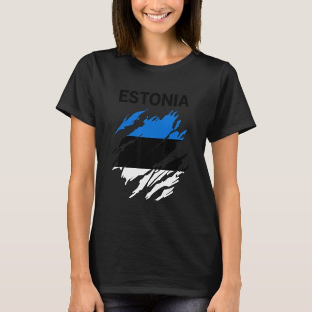 Camiseta Estonia Flag (Frente)