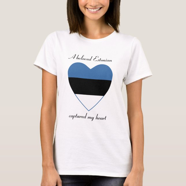Camiseta Estoniana Bandeira Namorada (Frente)