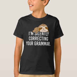Camiseta Estou a corrigir a tua gramática, Engraçado.
