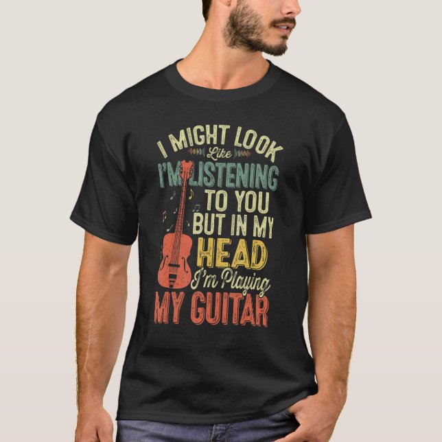 Camiseta Estou a ouvir-vos Homens Engraçados de Música de V (Frente)
