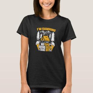 Camiseta Estou acampando o campo de Viagem do campo de bebe