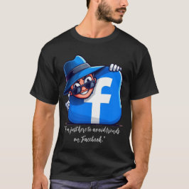 Camiseta Estou apenas aqui para evitar amigos no Facebook