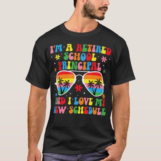 Camiseta ESTOU APOSENTADO COMO DIRETOR DE ESCOLA Aposentado (Frente)