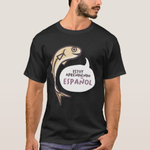 Camiseta Estou Aprendendo Espanhol Anchova Amarela, amarelo