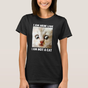 Camiseta Estou Aqui Ao Vivo Não Sou Um Advogado De Gato
