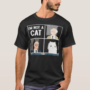 Camiseta Estou aqui ao vivo. Não sou um advogado de gatos e
