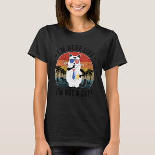 Camiseta Estou Aqui Ao Vivo Não Sou Uma Chamada De Zoom De