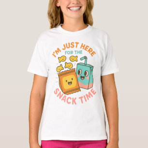 Camiseta Estou Aqui Apenas para a Hora do Lanche – Lanche E