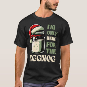 Camiseta Estou aqui apenas para o Design de Natal engraçado