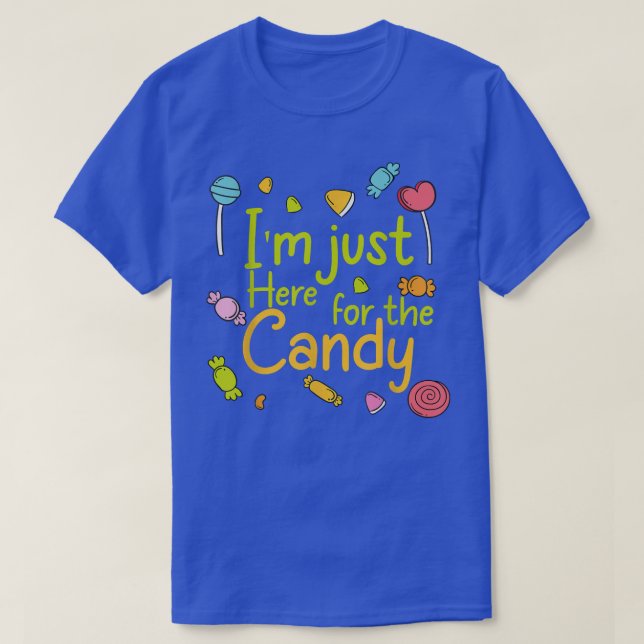 Camiseta Estou Aqui Apenas Para O Docinho (Frente do Design)